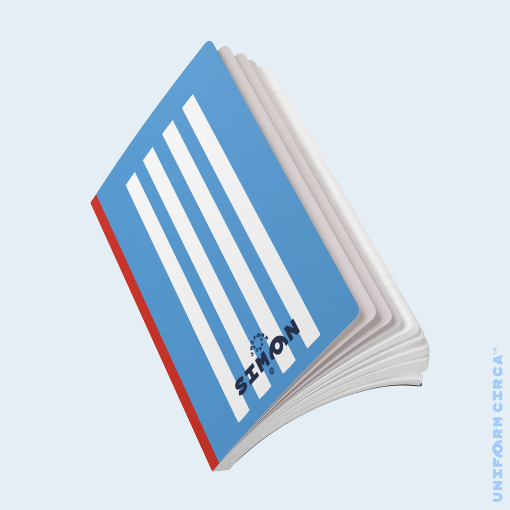 SIMON NOTE & SKETCH JOURNAL | BLACK/WHITE/BLUE (SOFT COVER)