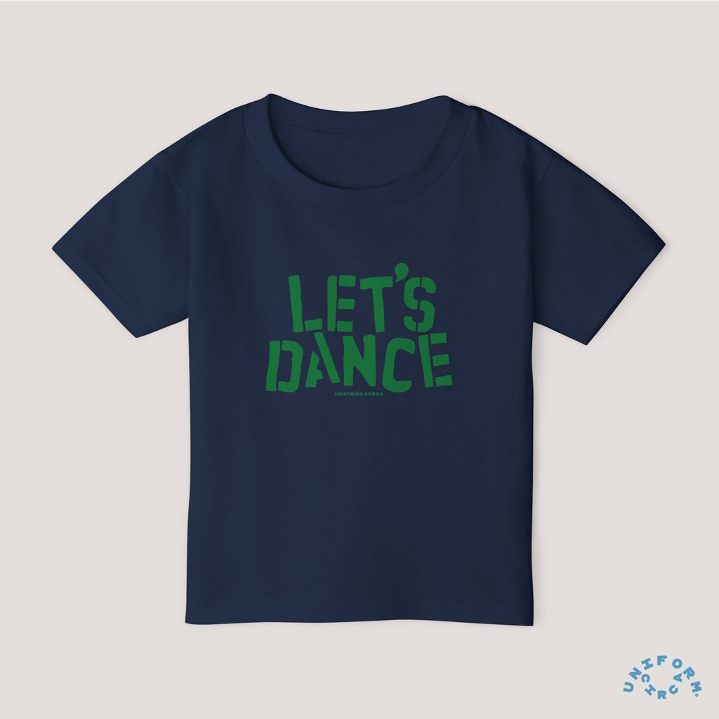 Let's Dance Toddler T-Shirt - Fun Cotton Tee for Kids (Printed Green)