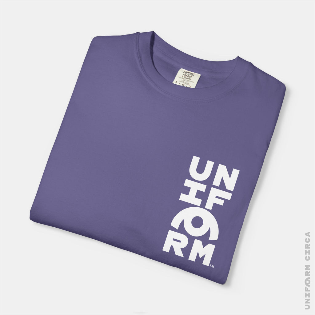 UNIFORM HALF STACK | Crewneck T-Shirt | Printed White | Bold Minimalist Print