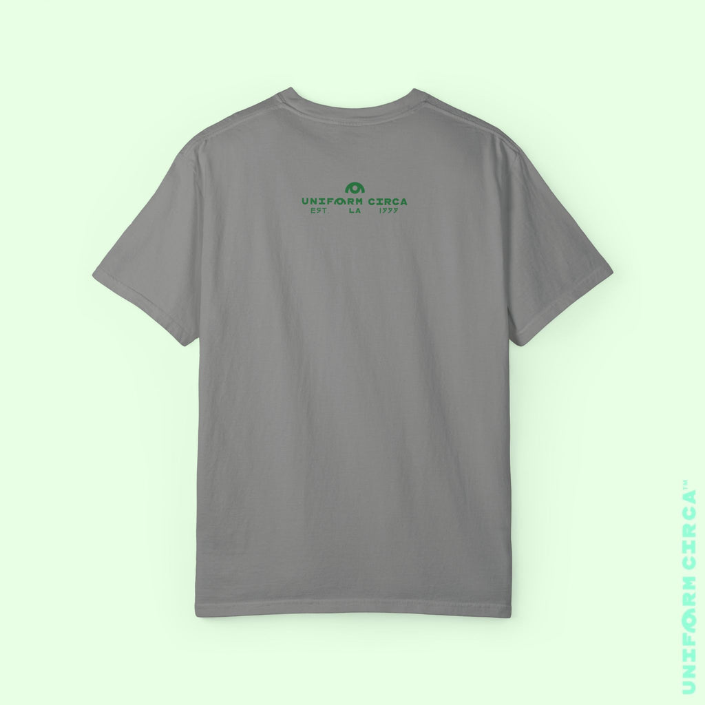 TRI-WAVE GREENS | Crewneck T-Shirt | Printed Unisex Garment-Dyed Graphic Tee