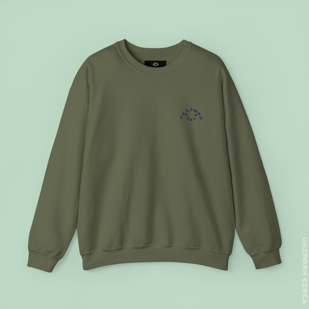 OCULUS LOGO CREWNECK SWEATSHIRT | Black Embroidery