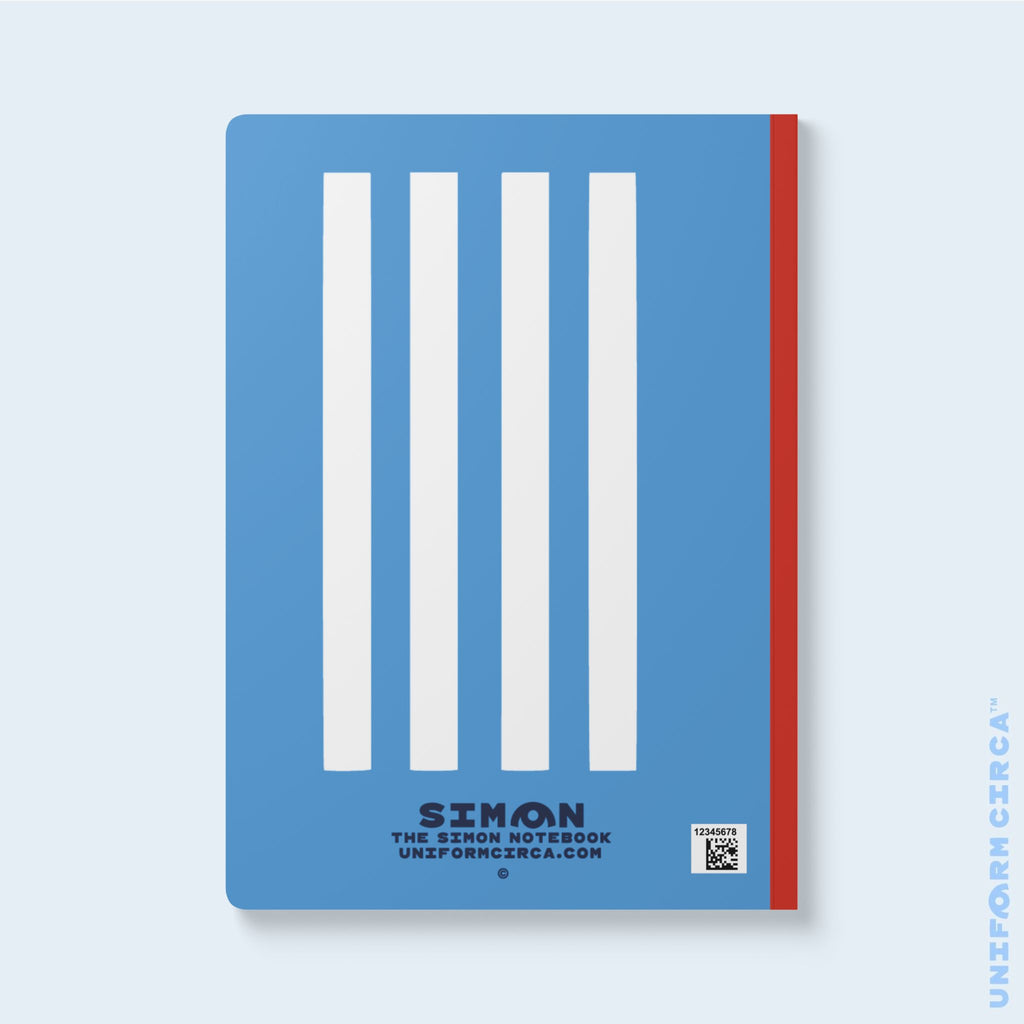 SIMON NOTE & SKETCH JOURNAL | BLACK/WHITE/BLUE (SOFT COVER)
