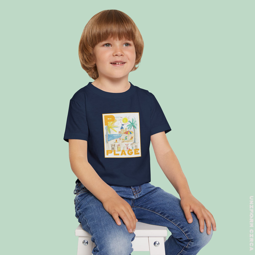 Plage/Beach Design Toddler T-Shirt | Perfect for Playful Days