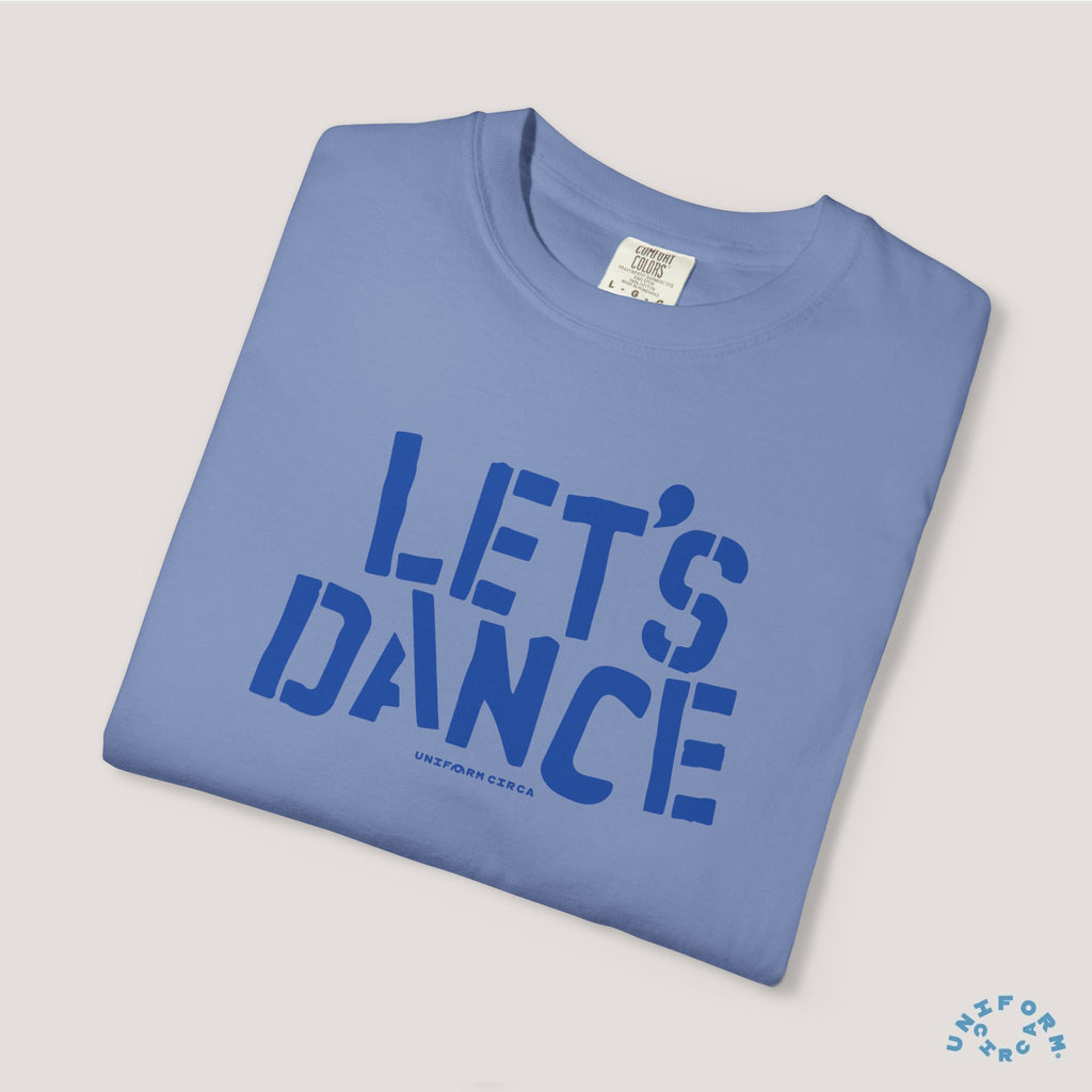 LET'S DANCE REVISITED CREWNECK T-SHIRT | Printed Blue