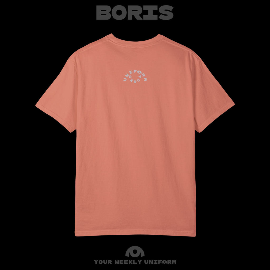 BORIS SATURDAY | CREWNECK T-SHIRT | PRINTED BLACK