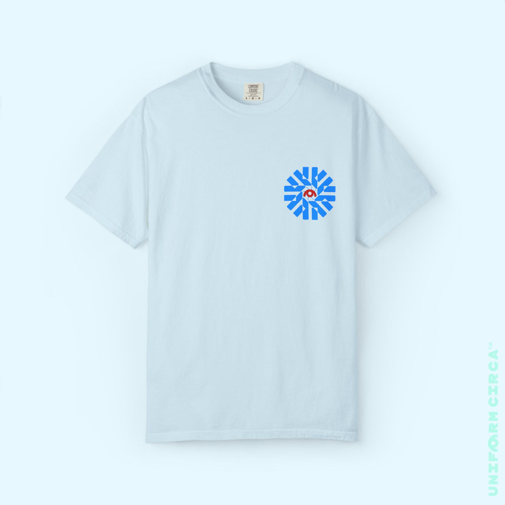UC NASA BURST | Printed BLUE/RED | Unisex Garment-Dyed T-Shirt