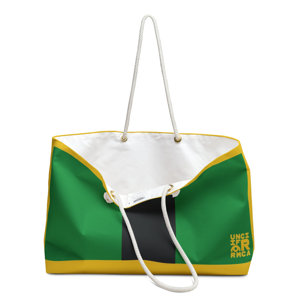 THE MAX BAG | Vibrant Green,  Yellow & Black Weekender Bag - Stylish Travel Tote, Gym Bag, Beach Bag, Personalized Gift, Spacious Weekend Accessories