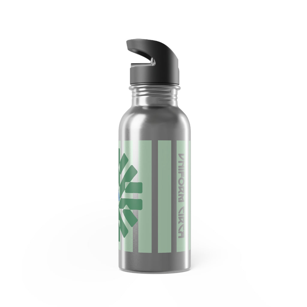 UNIFORM GREEN BURST | BPA FREE, Eco-Friendly 20oz Stainless Steel Water Bottle with Straw