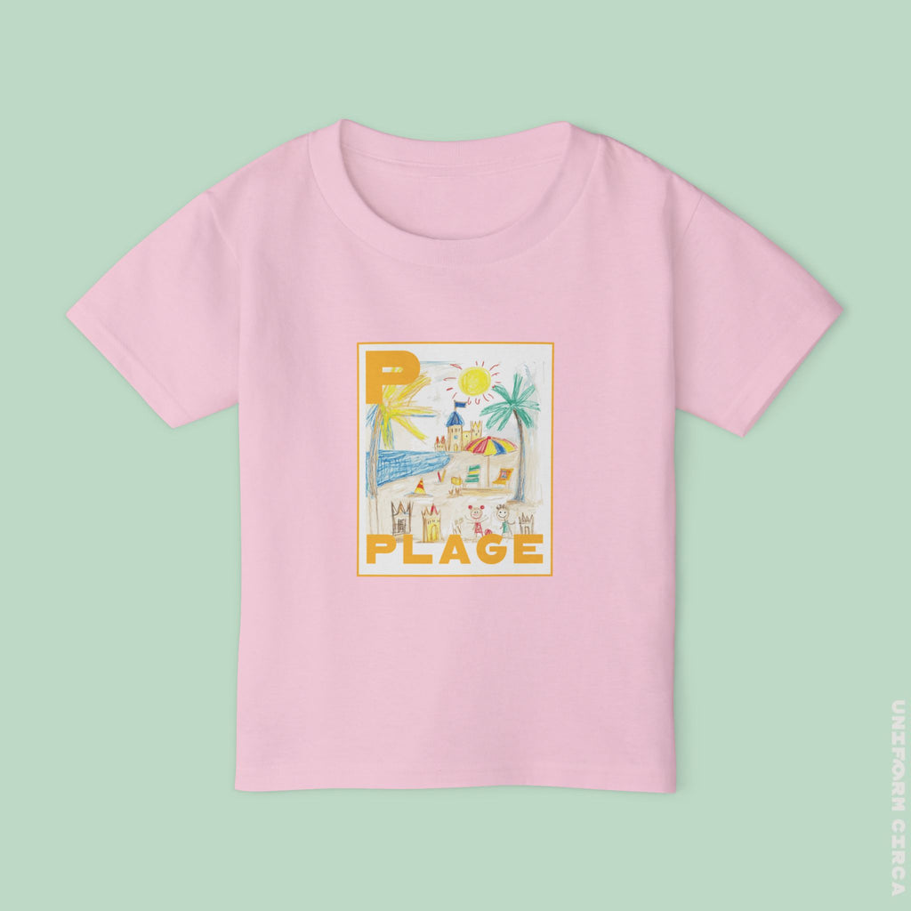 Plage/Beach Design Toddler T-Shirt | Perfect for Playful Days
