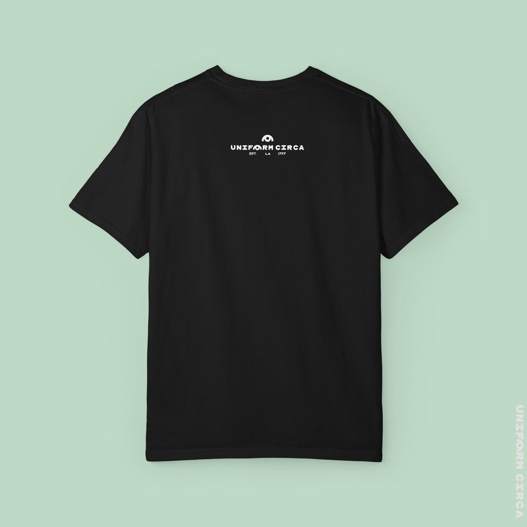 LONE PALM CREWNECK T-SHIRT | Printed Unisex Garment-Dyed Graphic Tee