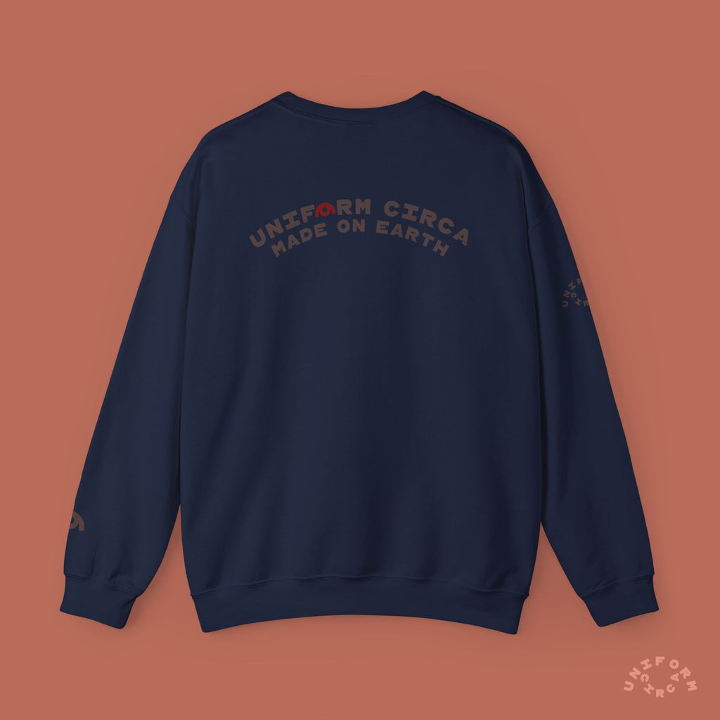 ARC UNIFORM CREWNECK SWEATSHIRT | PRINTED MOCHA