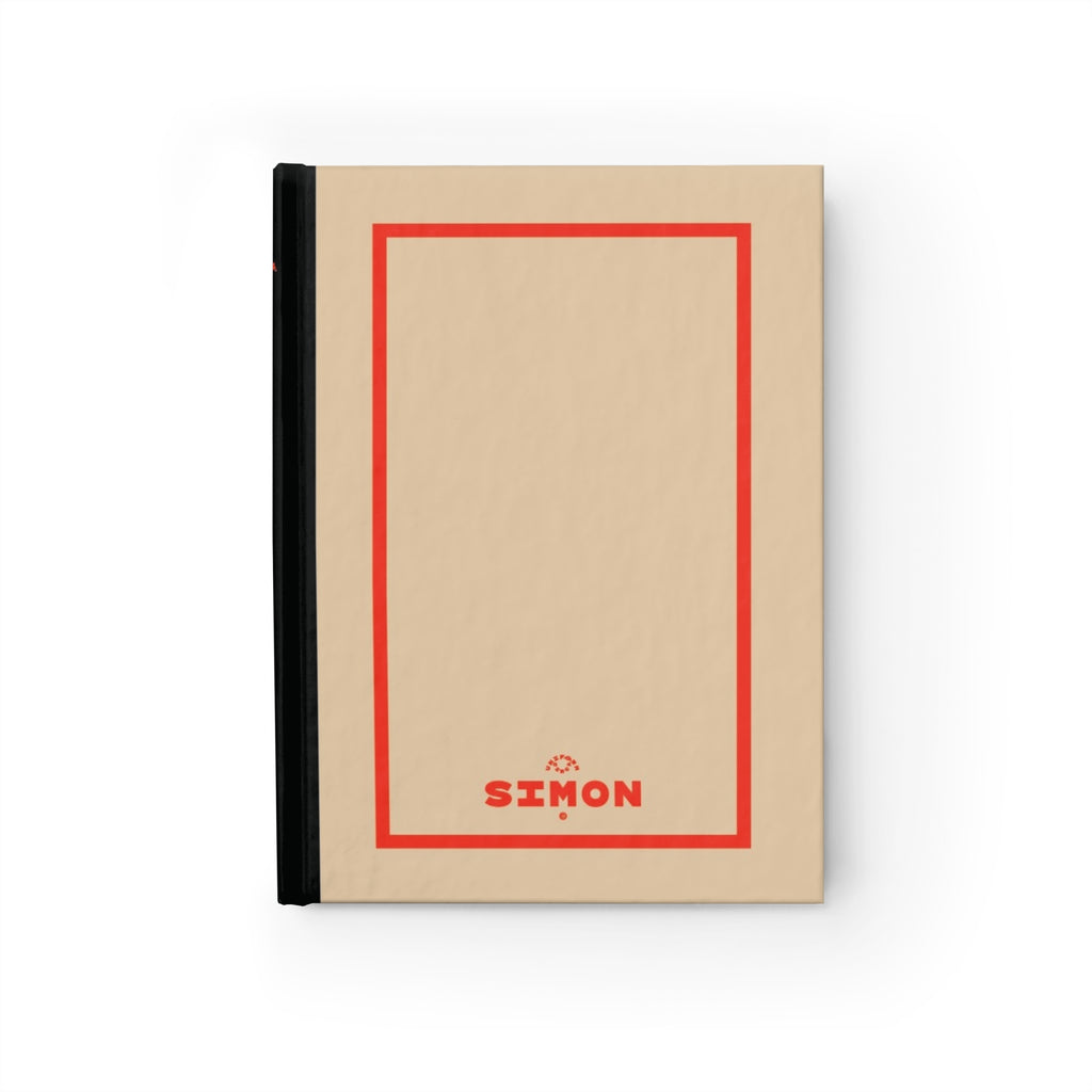 SIMON | JOURNAL & NOTEBOOK | Hardcover Blank Pages 5"x7" | Camel & Spanish Red