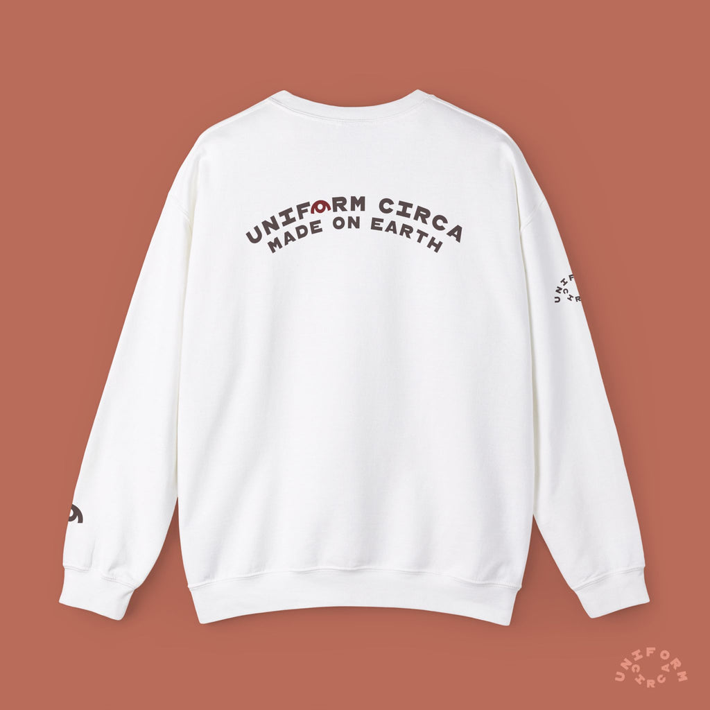 ARC UNIFORM CREWNECK SWEATSHIRT | PRINTED MOCHA