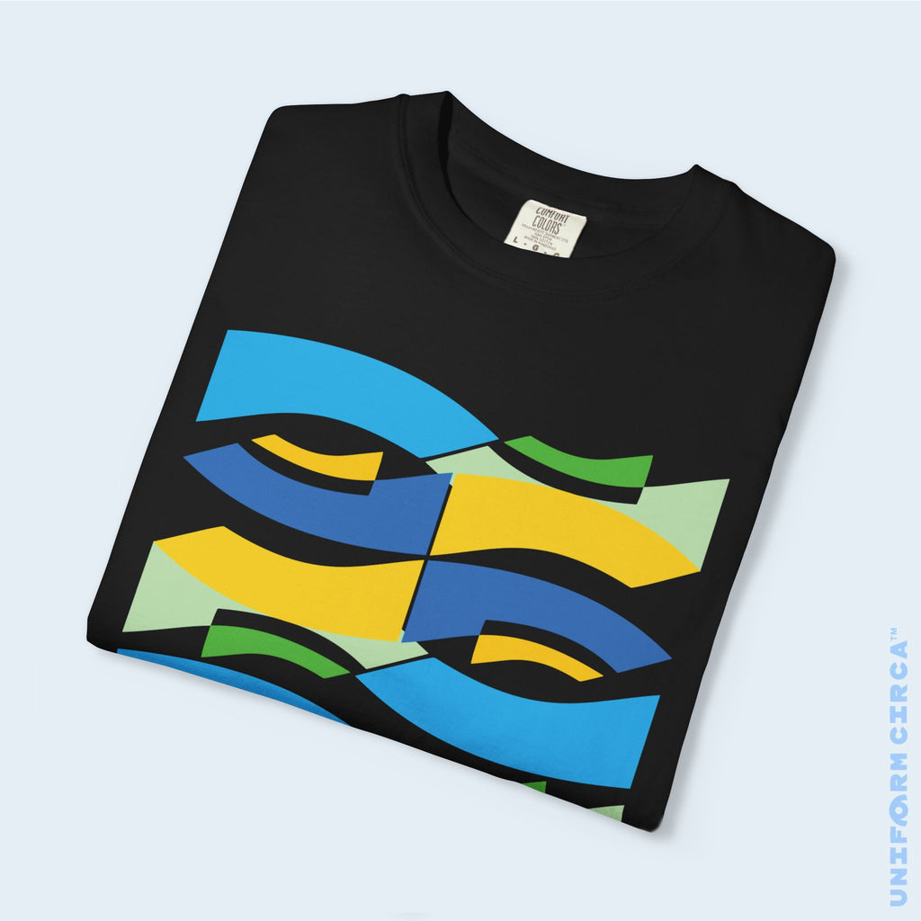 WAVEY 2  | CREWNECK T-SHIRT | Printed Unisex Garment-Dyed Graphic Tee