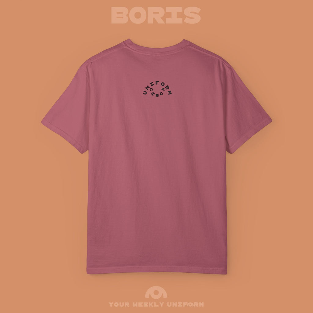 BORIS WEDNESDAY | CREWNECK T-SHIRT | PRINTED BLACK