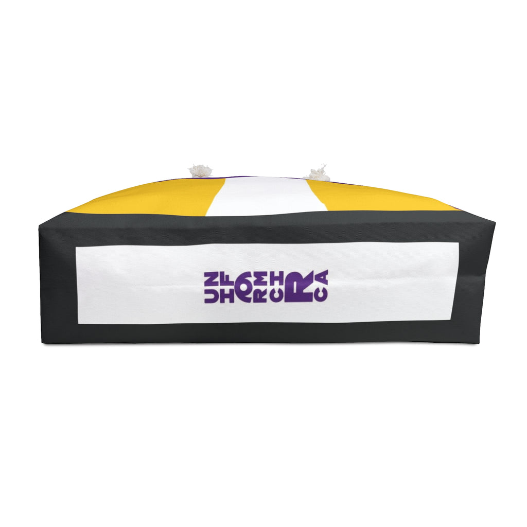 THE MAX BAG | Vibrant Yellow & Purple Weekender Bag - Stylish Travel Tote, Gym Bag, Beach Bag, Personalized Gift, Spacious Weekend Accessories