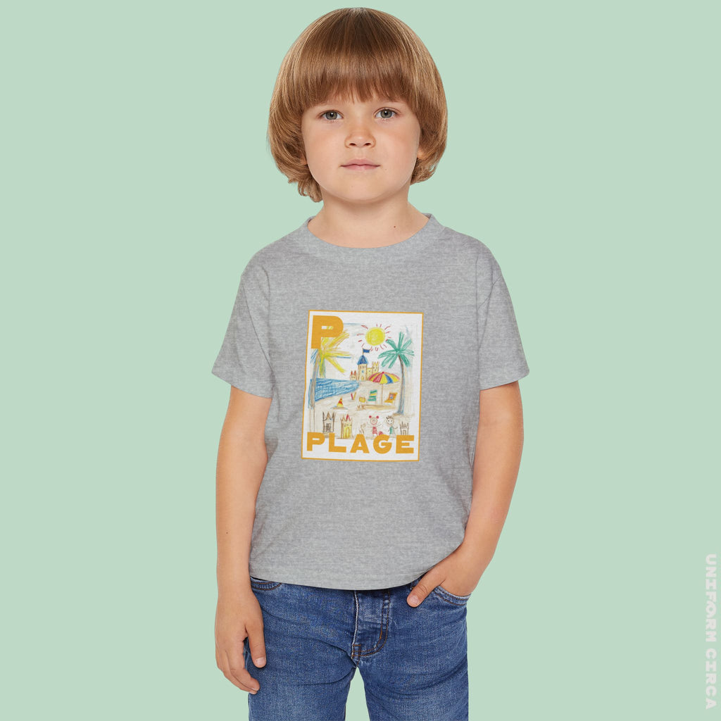 Plage/Beach Design Toddler T-Shirt | Perfect for Playful Days