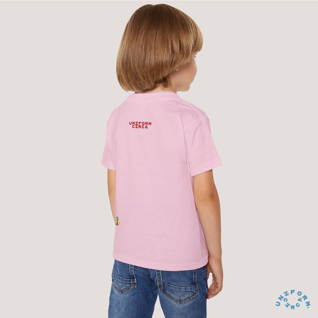 Let's Dance Toddler T-Shirt - Fun Cotton Tee for Kids (Printed Yellow)