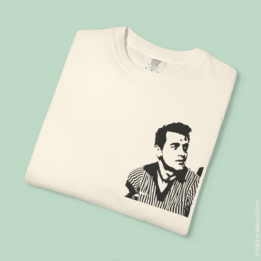 ROCK | CREWNECK T-SHIRT | PRINTED | Retro-Inspired Unisex Garment-Dyed T-Shirt with Iconic Design