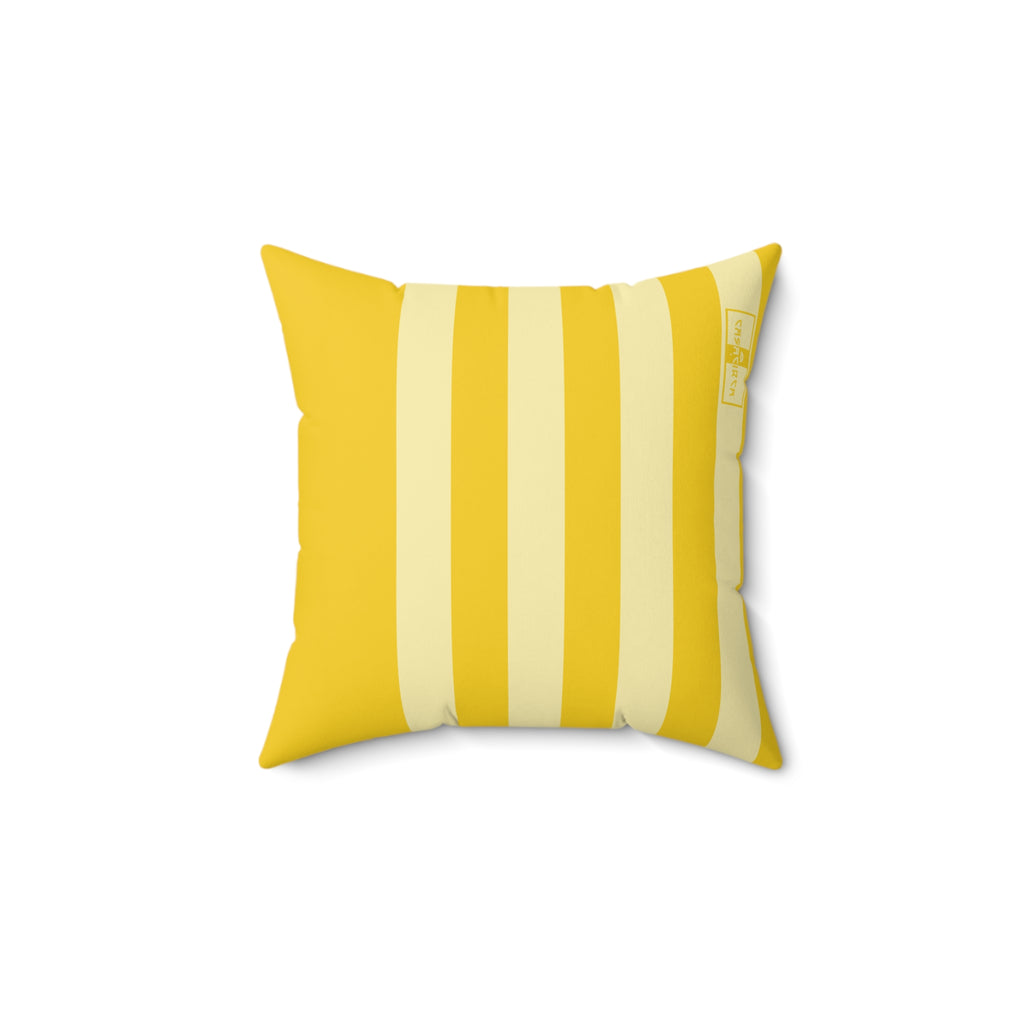 CASACIRCA | SIDECAR PILLOW | SUNBURST/LEMON | Stylish Faux Suede Pillow - Home Decor, Cozy Living Room, Gift Idea, Nautical Theme, Interior Design Accents