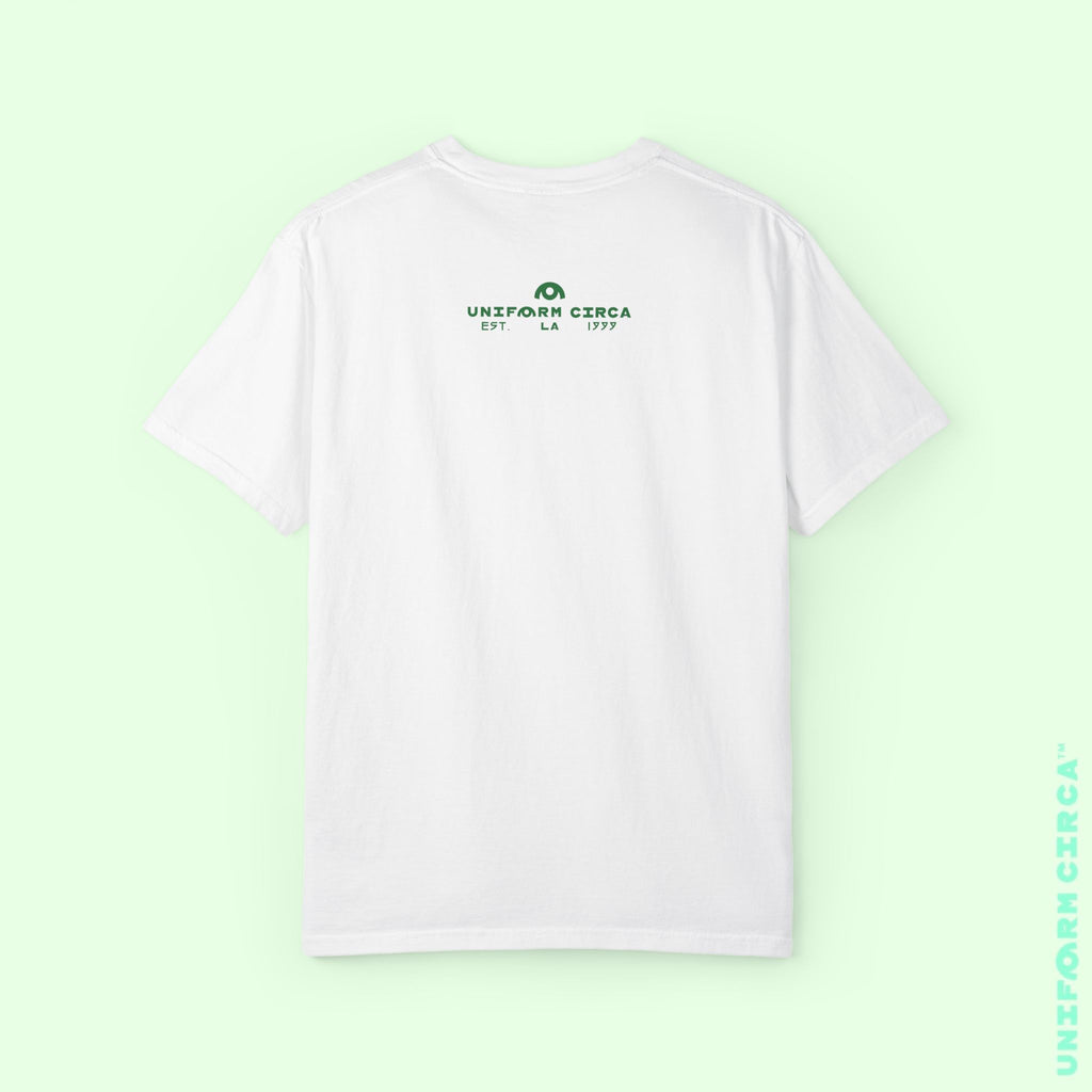 TRI-WAVE GREENS | Crewneck T-Shirt | Printed Unisex Garment-Dyed Graphic Tee