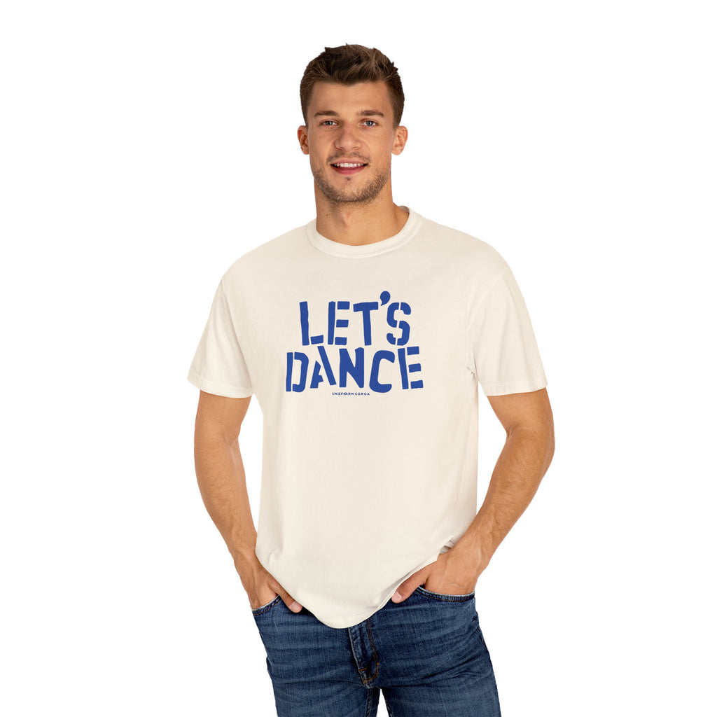 LET'S DANCE REVISITED CREWNECK T-SHIRT | Printed Blue