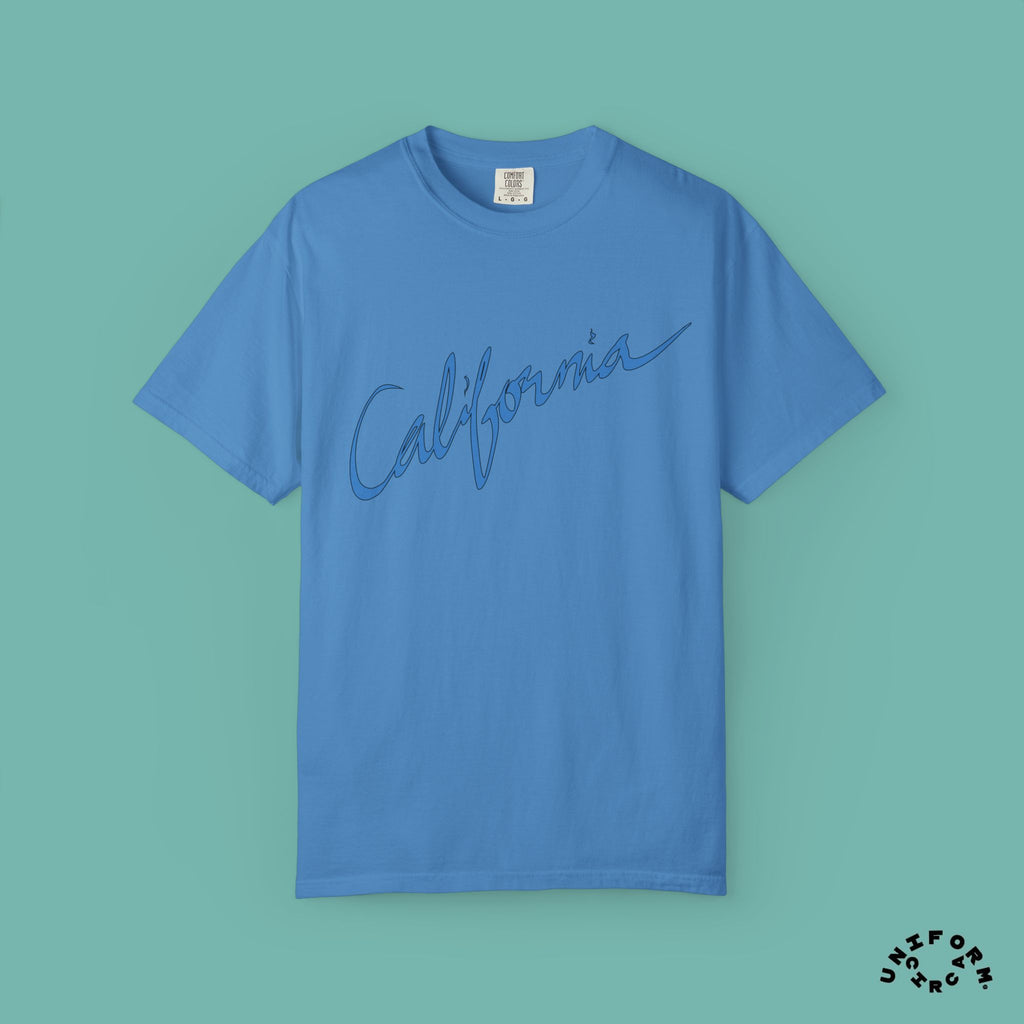 CALIFORNIA BLUEPRINT CREWNECK T-SHIRT | Printed