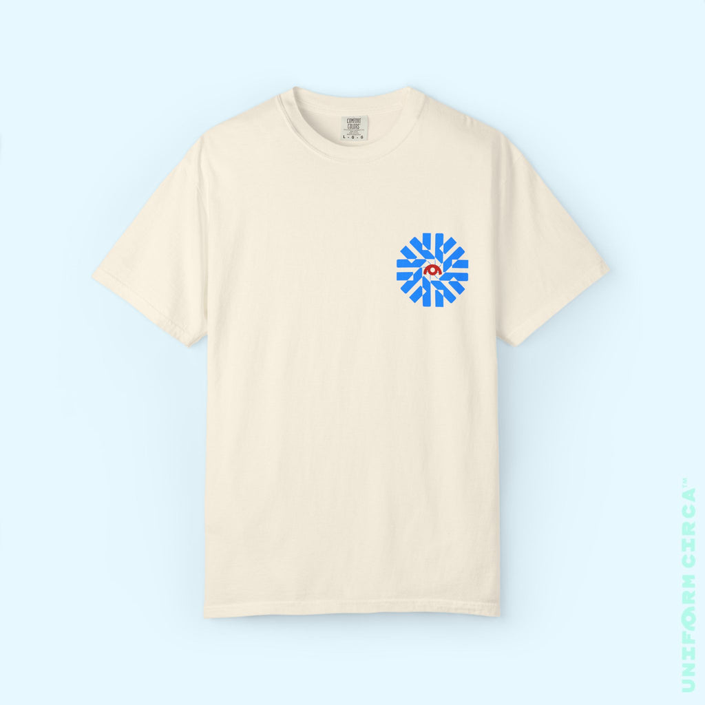 UC NASA BURST | Printed BLUE/RED | Unisex Garment-Dyed T-Shirt