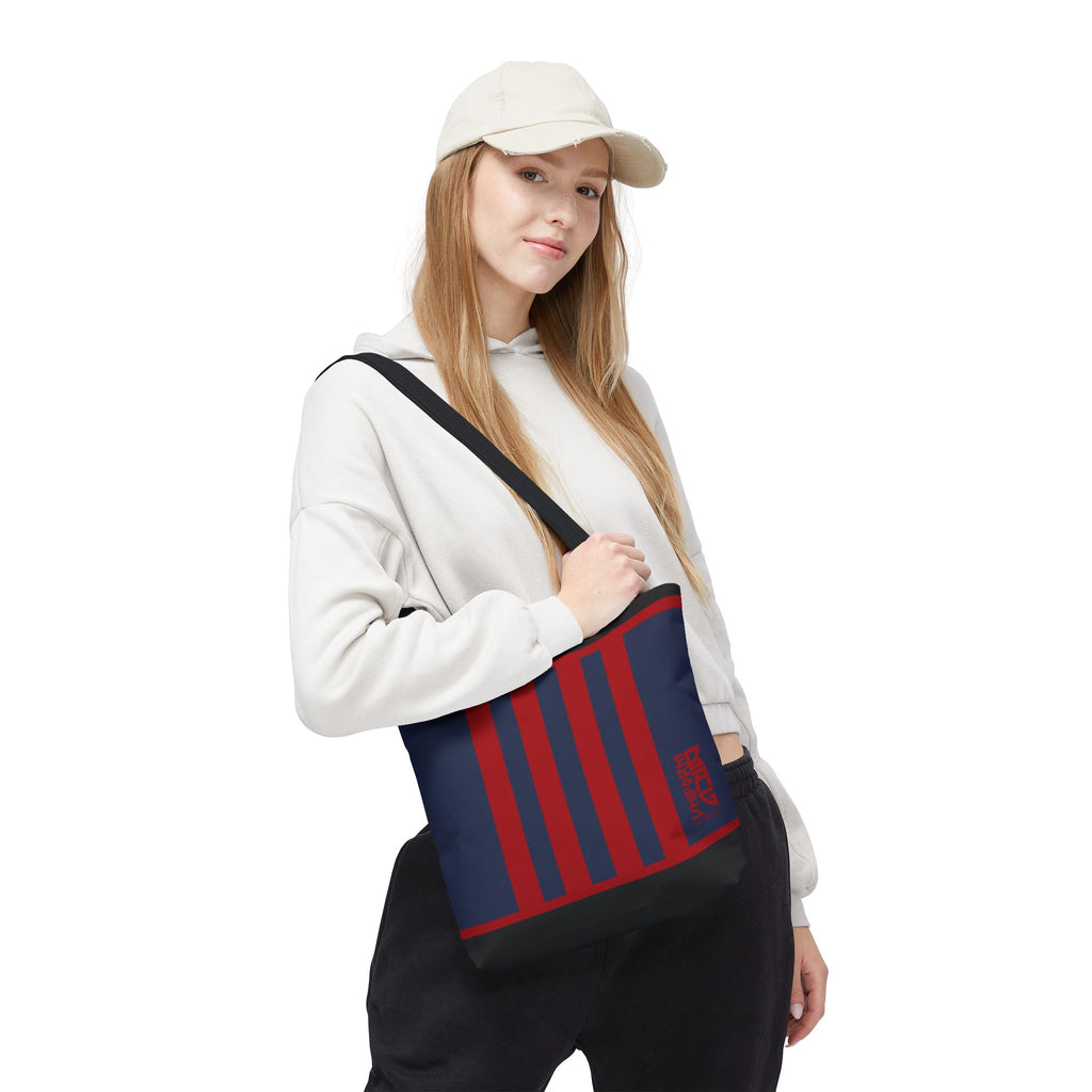 RACER JR. BAG | NAVY/RED/BLACK | Stylish Minimalist Tote Bag, Eco-Friendly Shopping Bag, Chic Carryall, Reusable Tote, Fashionable Beach Bag, Trendy Everyday Essentials