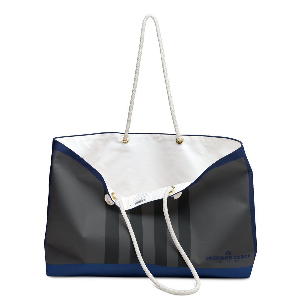 RACER MAX BAG | CHARCOAL/BLACK/NAVY Weekender Bag - Stylish Travel Tote, Gym Bag, Beach Bag, Personalized Gift, Spacious Weekend Accessories