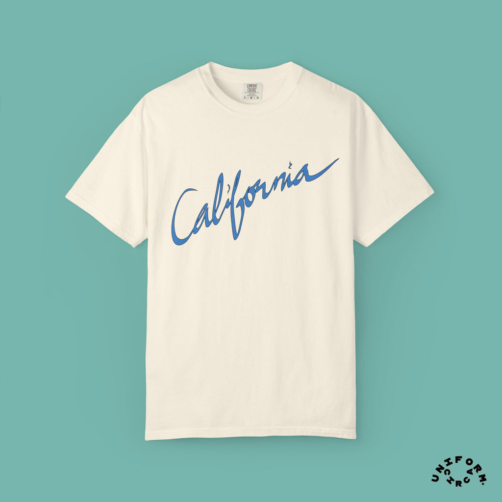 CALIFORNIA BLUEPRINT CREWNECK T-SHIRT | Printed