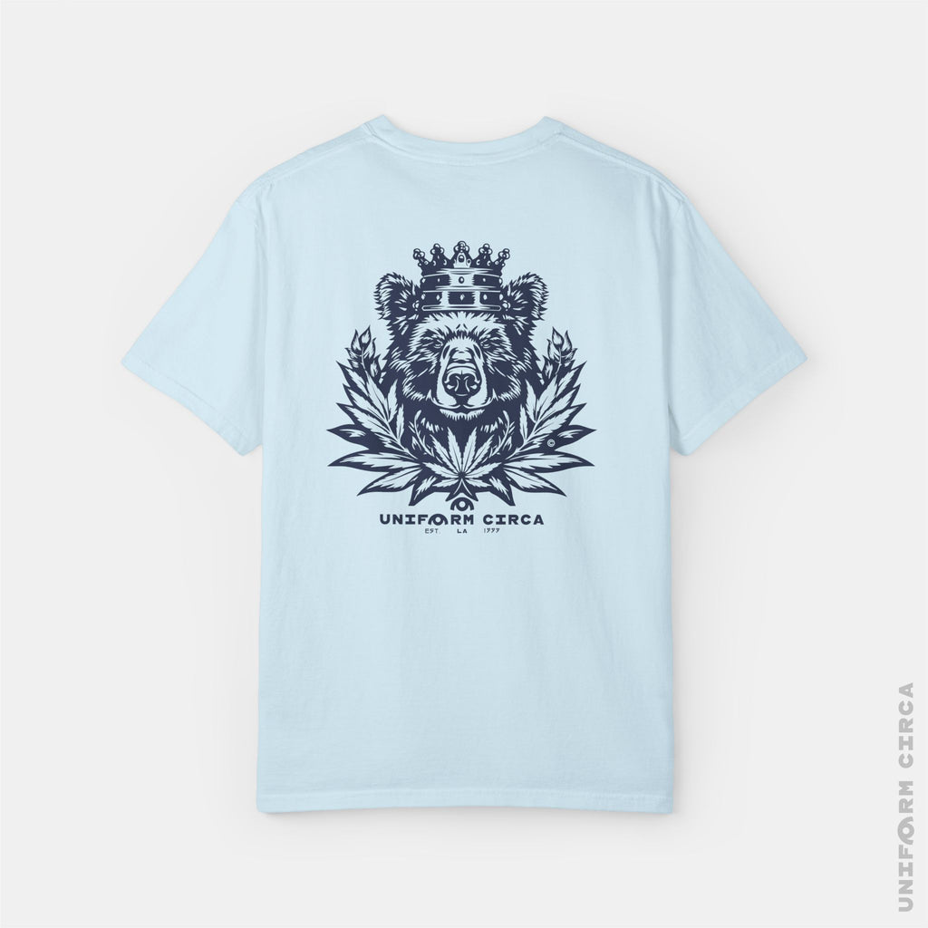 UC CALI BEAR | Crewneck T-Shirt | Printed Navy