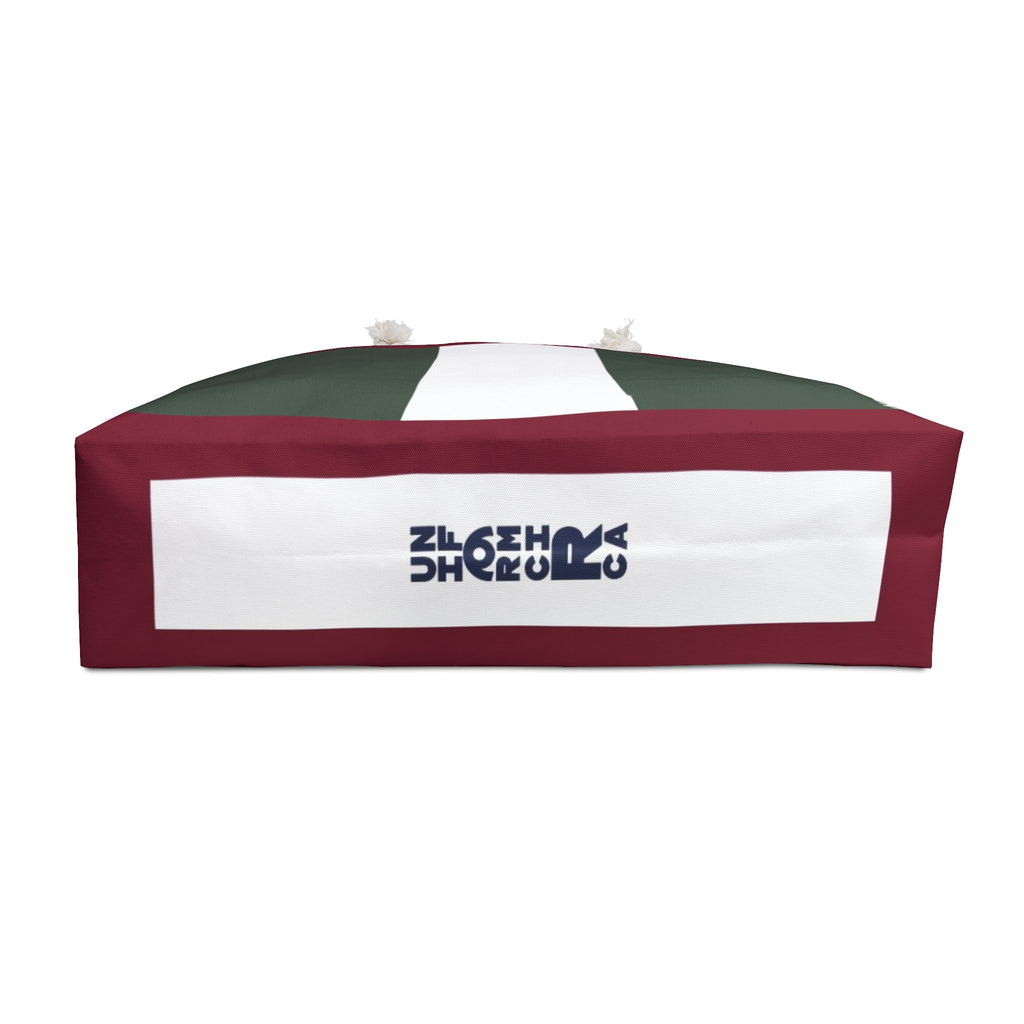 THE MAX BAG | Deep Green/Burgundy Weekender Bag - Stylish Travel Tote, Gym Bag, Beach Bag, Personalized Gift, Spacious Weekend Accessories