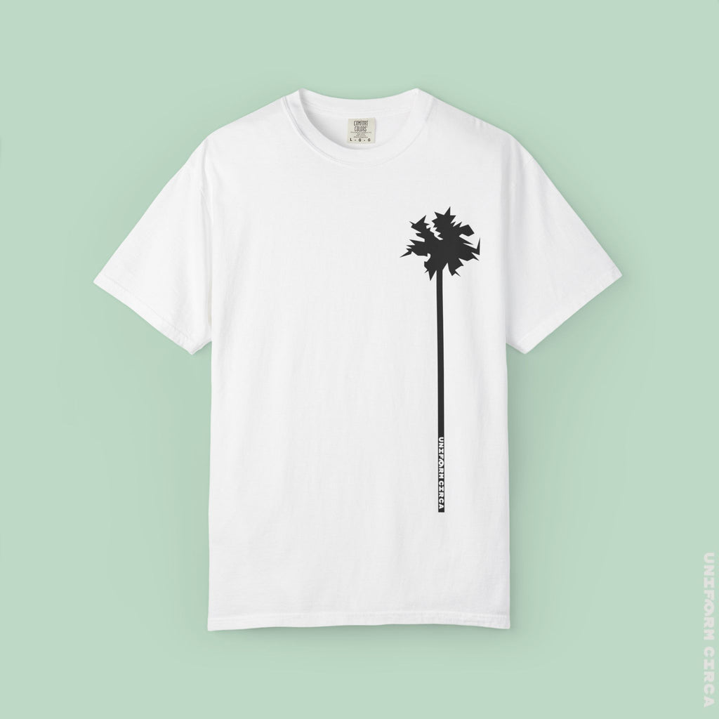 LONE PALM CREWNECK T-SHIRT | Printed Unisex Garment-Dyed Graphic Tee