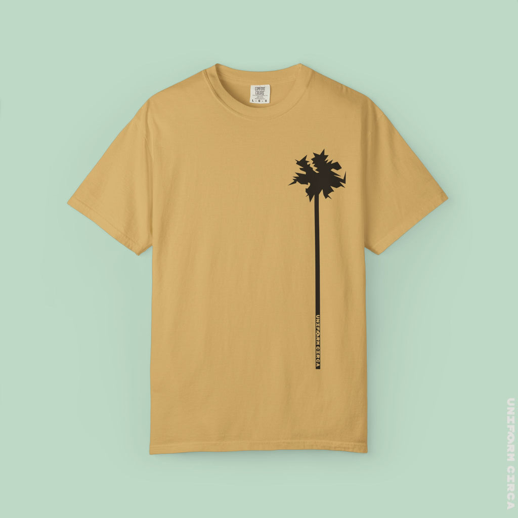 LONE PALM CREWNECK T-SHIRT | Printed Unisex Garment-Dyed Graphic Tee