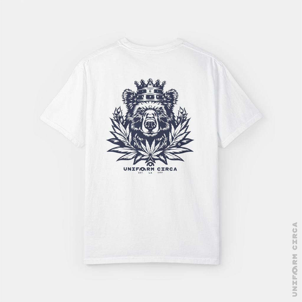 UC CALI BEAR | Crewneck T-Shirt | Printed Navy