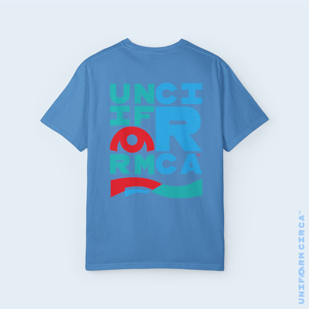 C BLOCK | CREWNECK T-SHIRT | Printed Unisex Garment-Dyed Graphic Tee