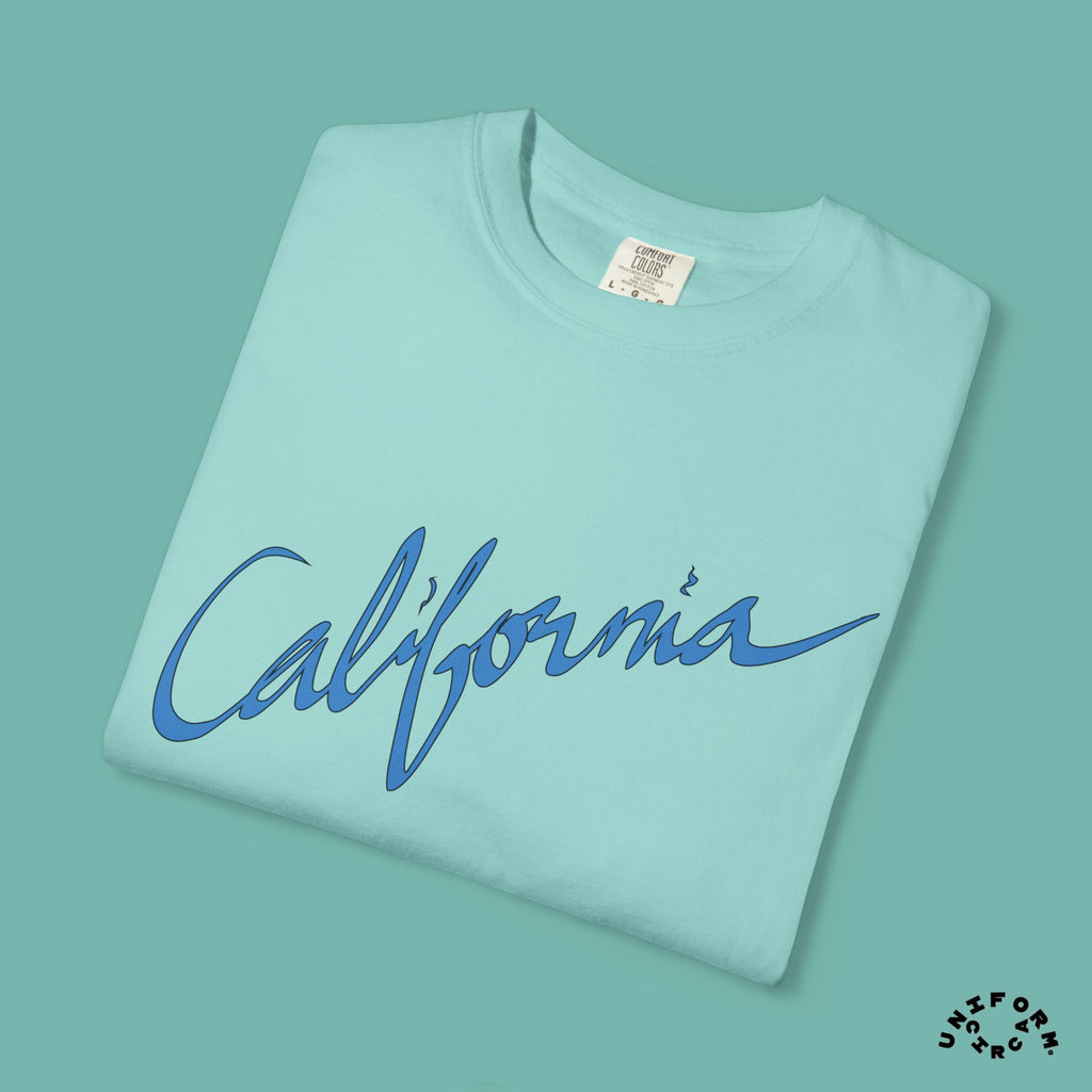 CALIFORNIA BLUEPRINT CREWNECK T-SHIRT | Printed
