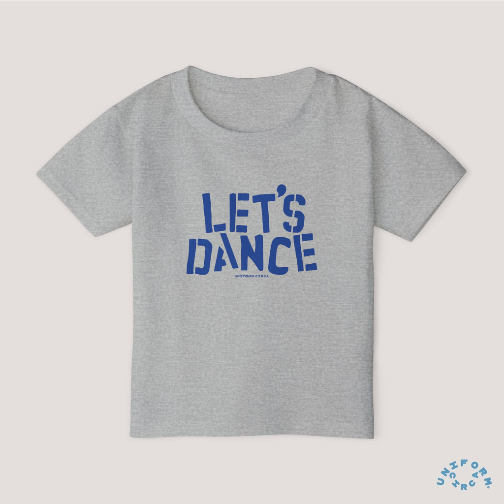 Let's Dance Toddler T-Shirt - Fun Cotton Tee for Kids (Printed Blue)