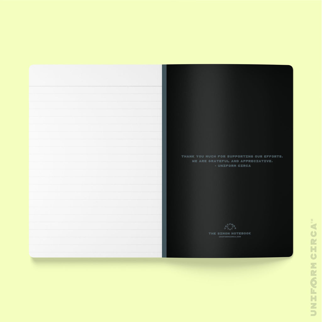 SIMON (SOFT COVER) NOTE & SKETCH JOURNAL | Acid Green/Black