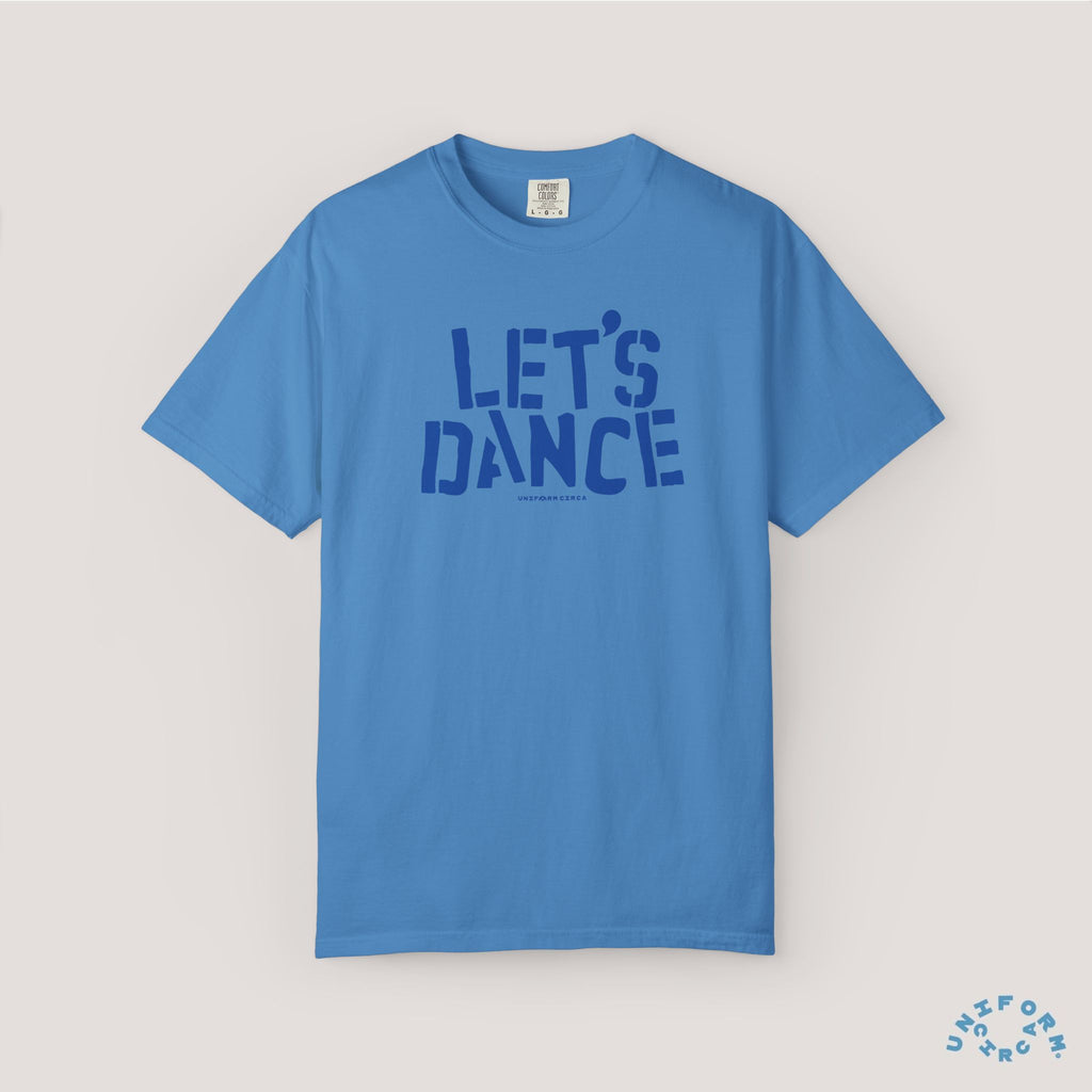LET'S DANCE REVISITED CREWNECK T-SHIRT | Printed Blue