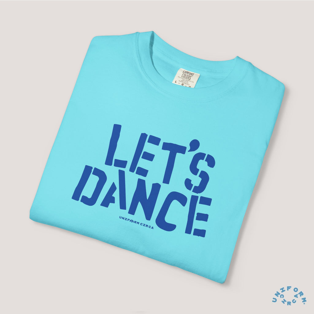 LET'S DANCE REVISITED CREWNECK T-SHIRT | Printed Blue