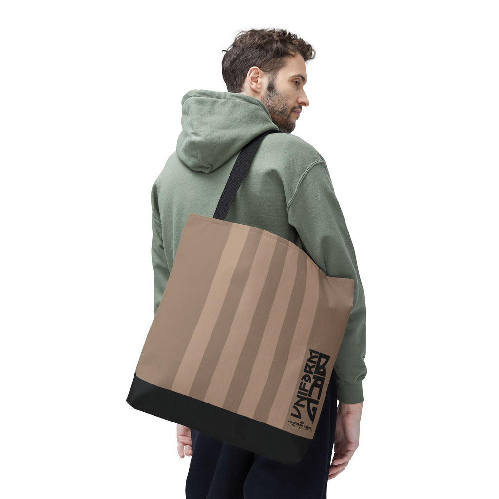 RACER JR. BAG | BLACK & TANS | Stylish Minimalist Tote Bag, Eco-Friendly Shopping Bag, Chic Carryall, Reusable Tote, Fashionable Beach Bag, Trendy Everyday Essentials