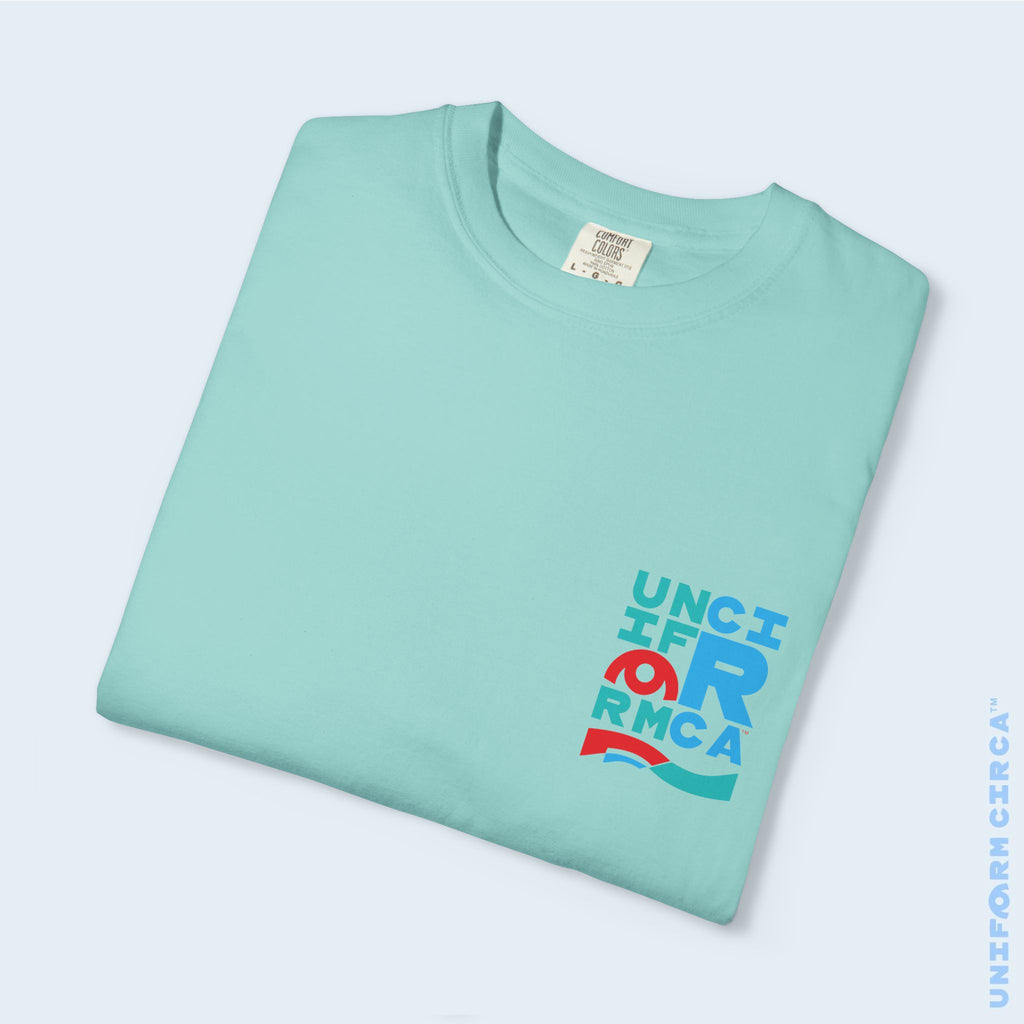 C BLOCK | CREWNECK T-SHIRT | Printed Unisex Garment-Dyed Graphic Tee