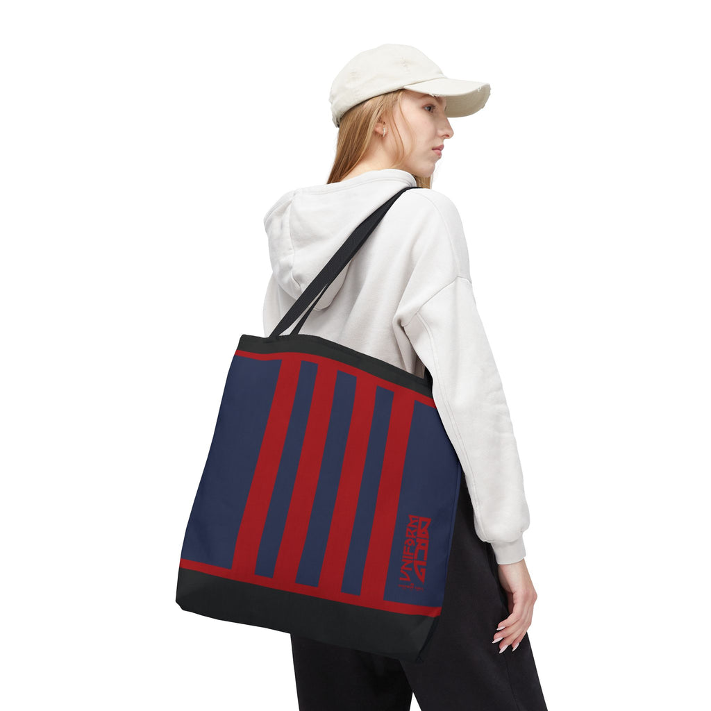 RACER JR. BAG | NAVY/RED/BLACK | Stylish Minimalist Tote Bag, Eco-Friendly Shopping Bag, Chic Carryall, Reusable Tote, Fashionable Beach Bag, Trendy Everyday Essentials