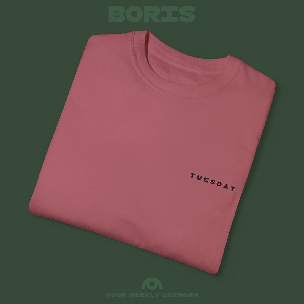 BORIS TUESDAY | CREWNECK T-SHIRT | PRINTED BLACK