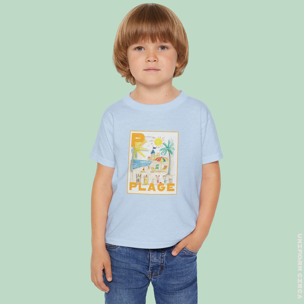 Plage/Beach Design Toddler T-Shirt | Perfect for Playful Days