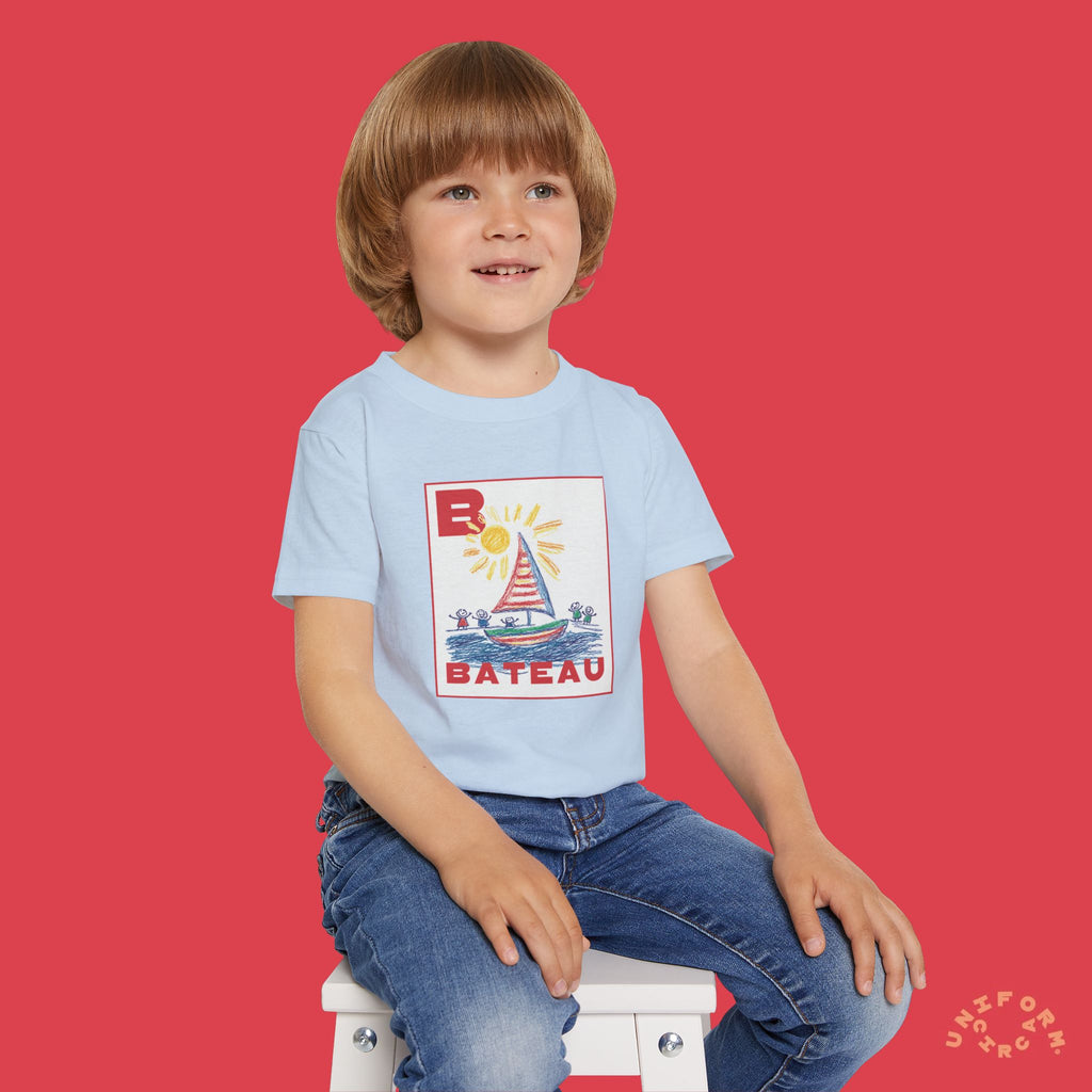Bateau/Boat Design Toddler T-Shirt - Perfect for Playful Days