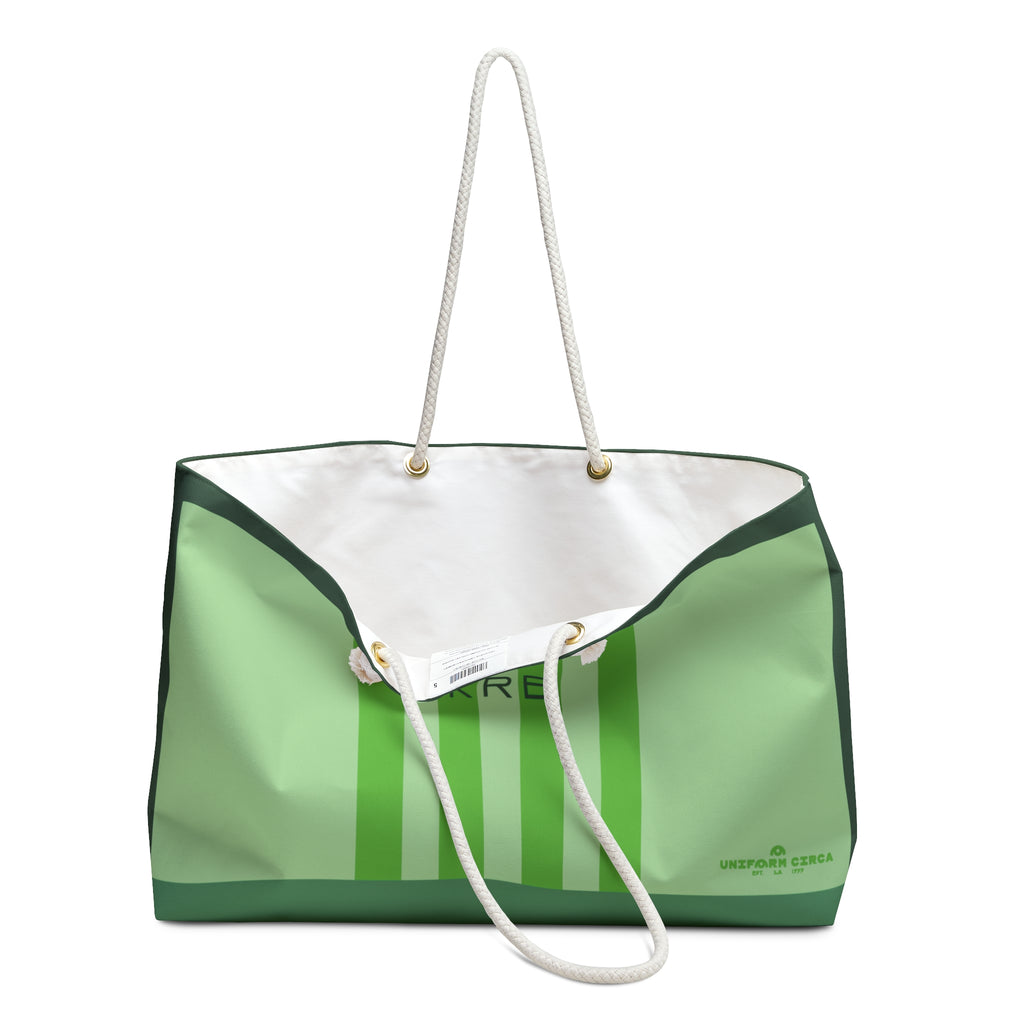 KRB RACER MAX | GARDEN GREENS Weekender Bag - Stylish Travel Tote, Gym Bag, Beach Bag, Personalized Gift, Spacious Weekend Accessories