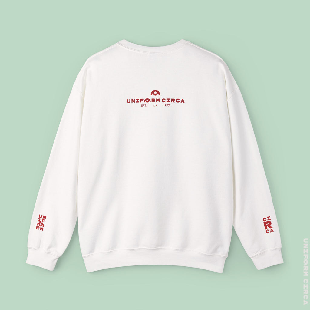 OYSTER ALL WORDMARK | CREWNECK T-SHIRT | Printed White